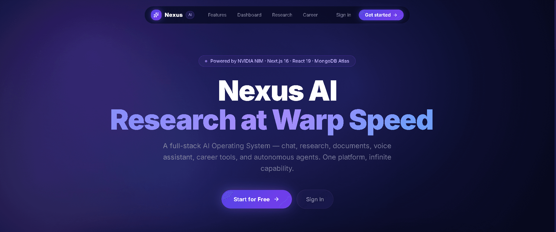 Nexus AI screenshot